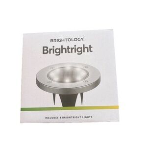 BrightRight Solar Porch Walkway Garden Outdoor Lights • 4 Pack